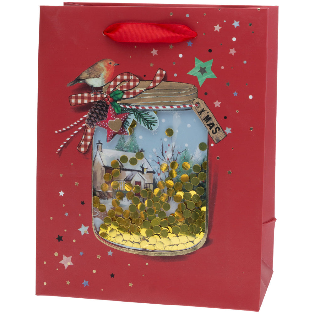 Christmas Jar Sequin Large Bag