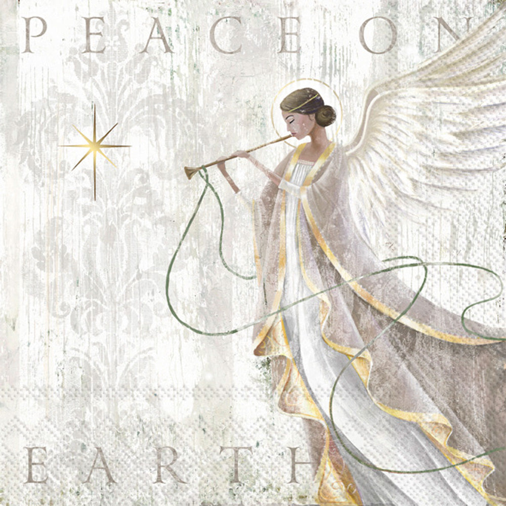 Angels Grace Cocktail Napkin Grey