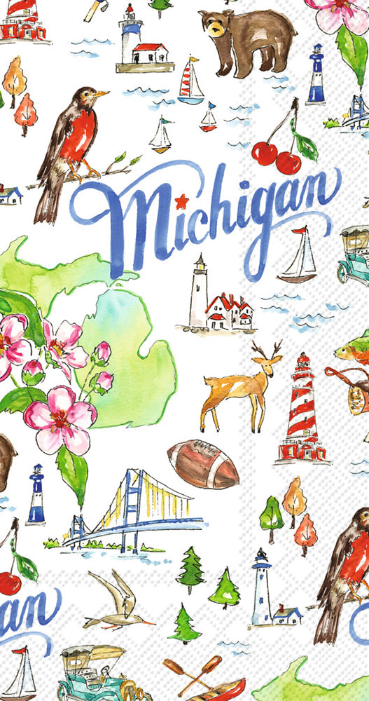 Michigan State Collection Guest Towel