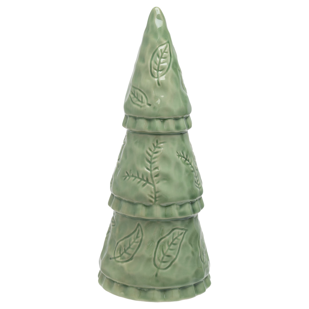 Etched Green Tree Small