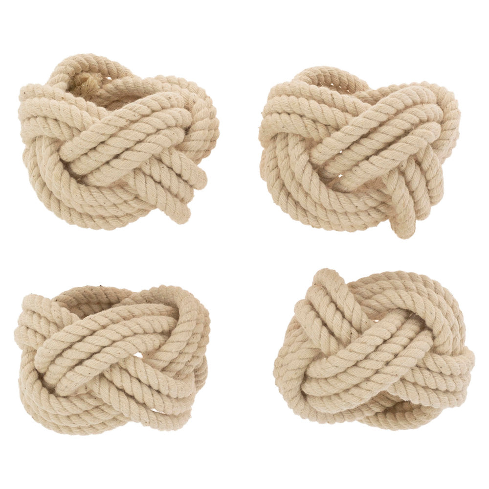 Sailors Knot Napkin Rings (Set of 4)