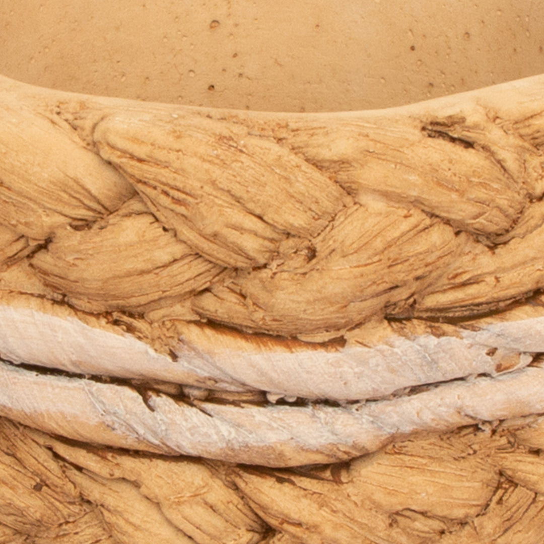 Braided Cement Planter Large