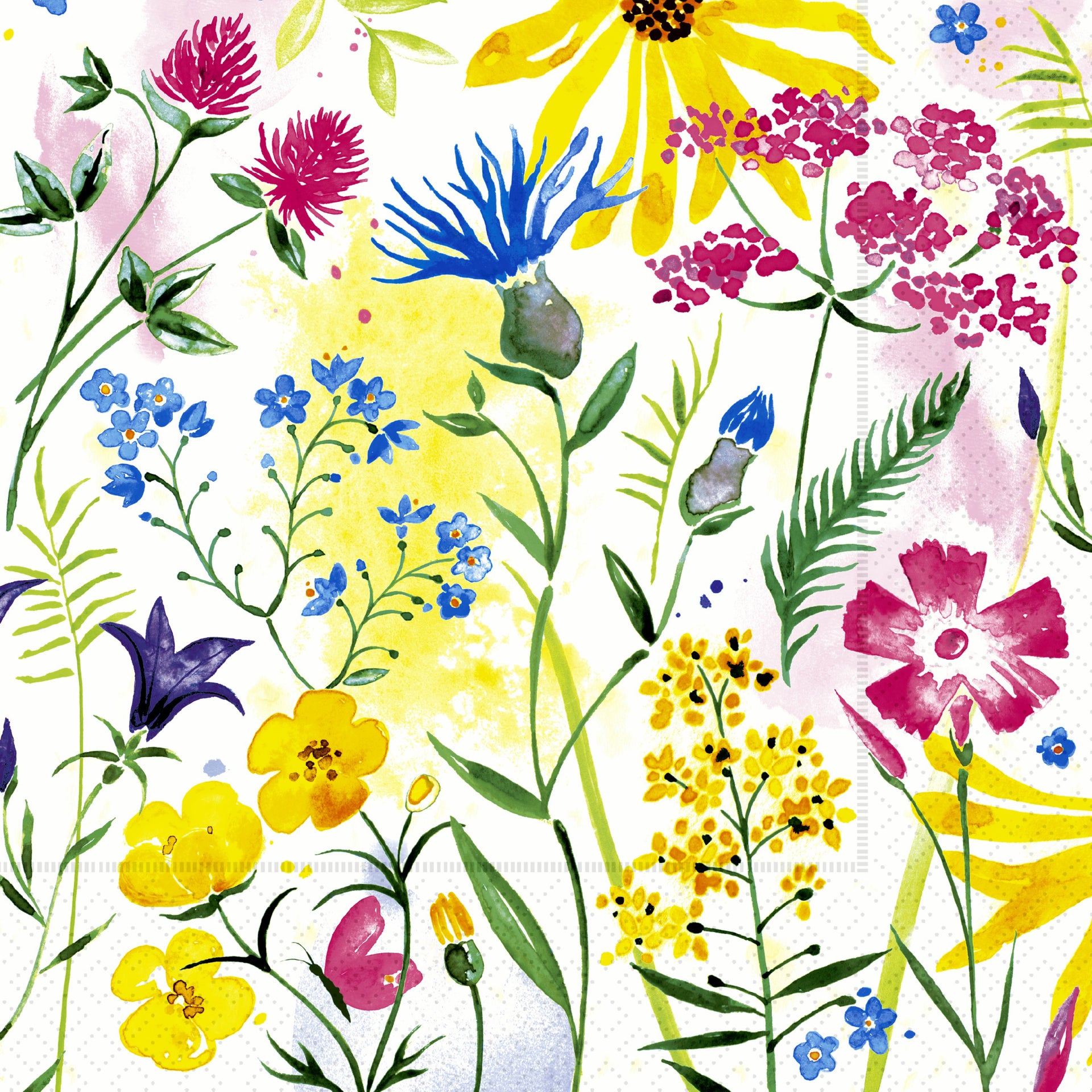 Electric Floral Lunch Napkin