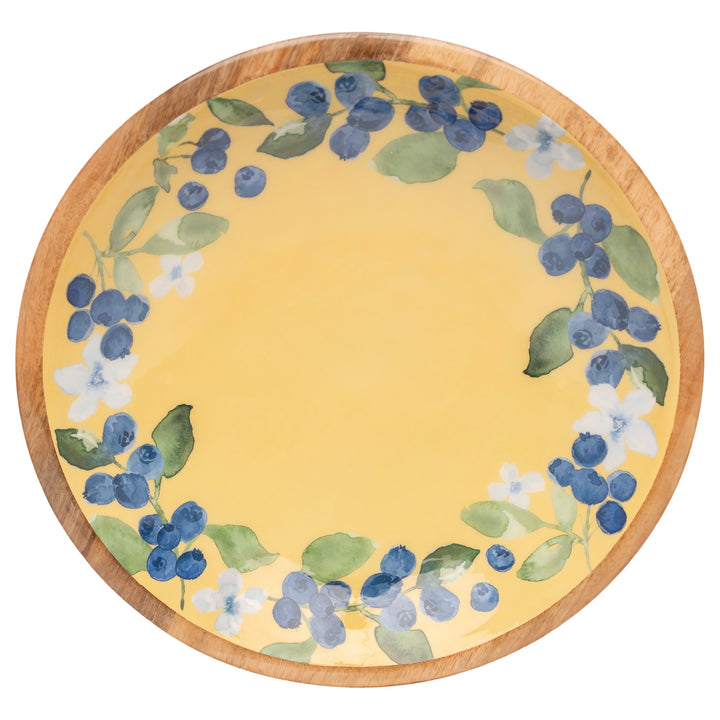 Blueberry Shallow Bowl 12"