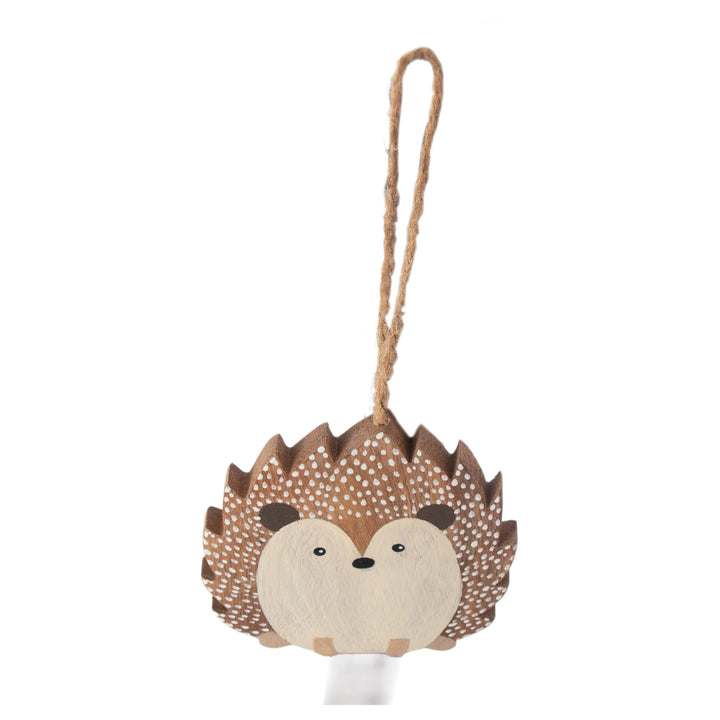 Hedgehog Wood Ornament