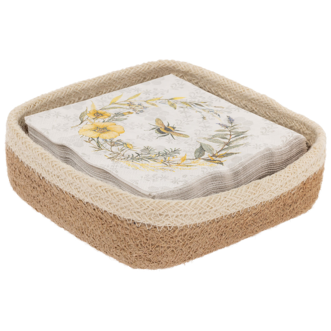 Natural Jute Cocktail Caddy