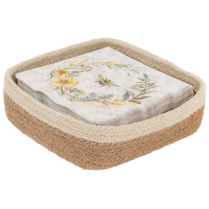 Natural Jute Cocktail Caddy