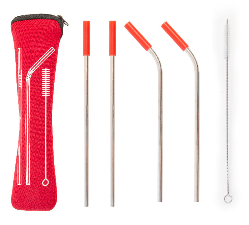 Red On The Go Straw Kit 6 Mm Straws