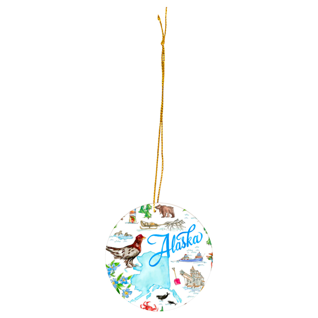 Alaska State Ornament