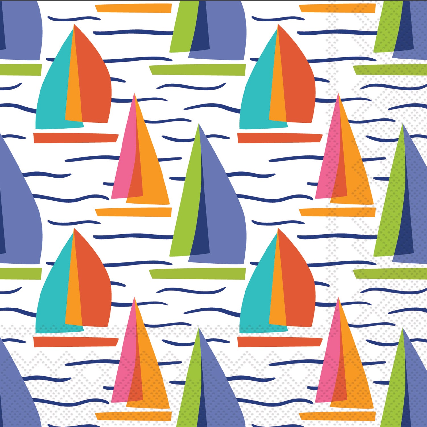 Bright Sails Cocktail Napkin