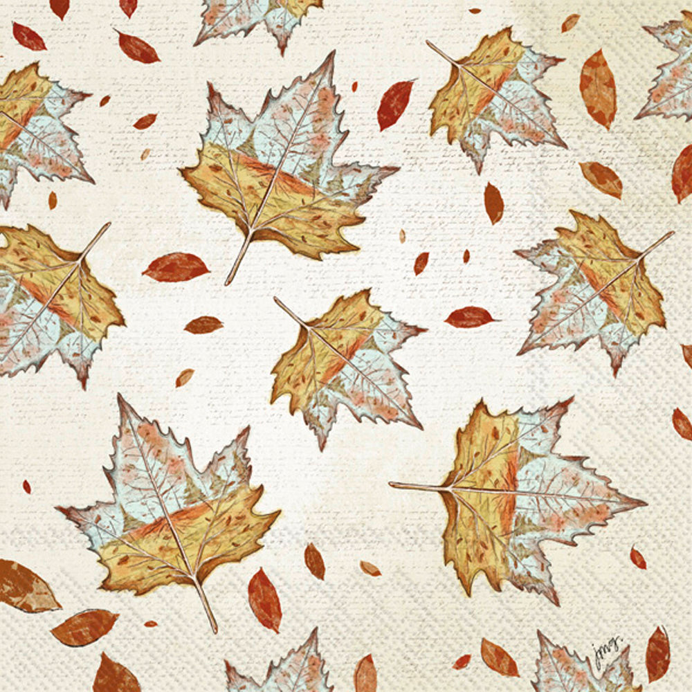 Autumn Leaf Scene Lunch Napkin