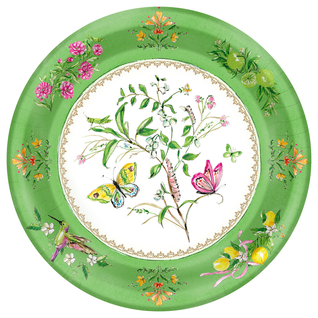 Garden Party Butterflies Dinner Plate round