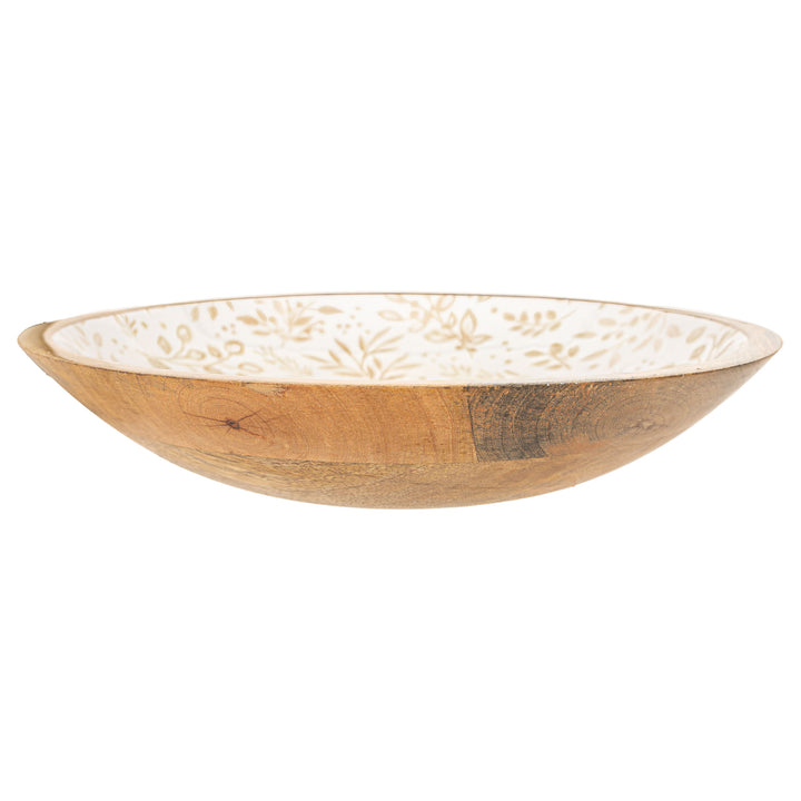 Gilded Snowflake 14" Shallow Bowl