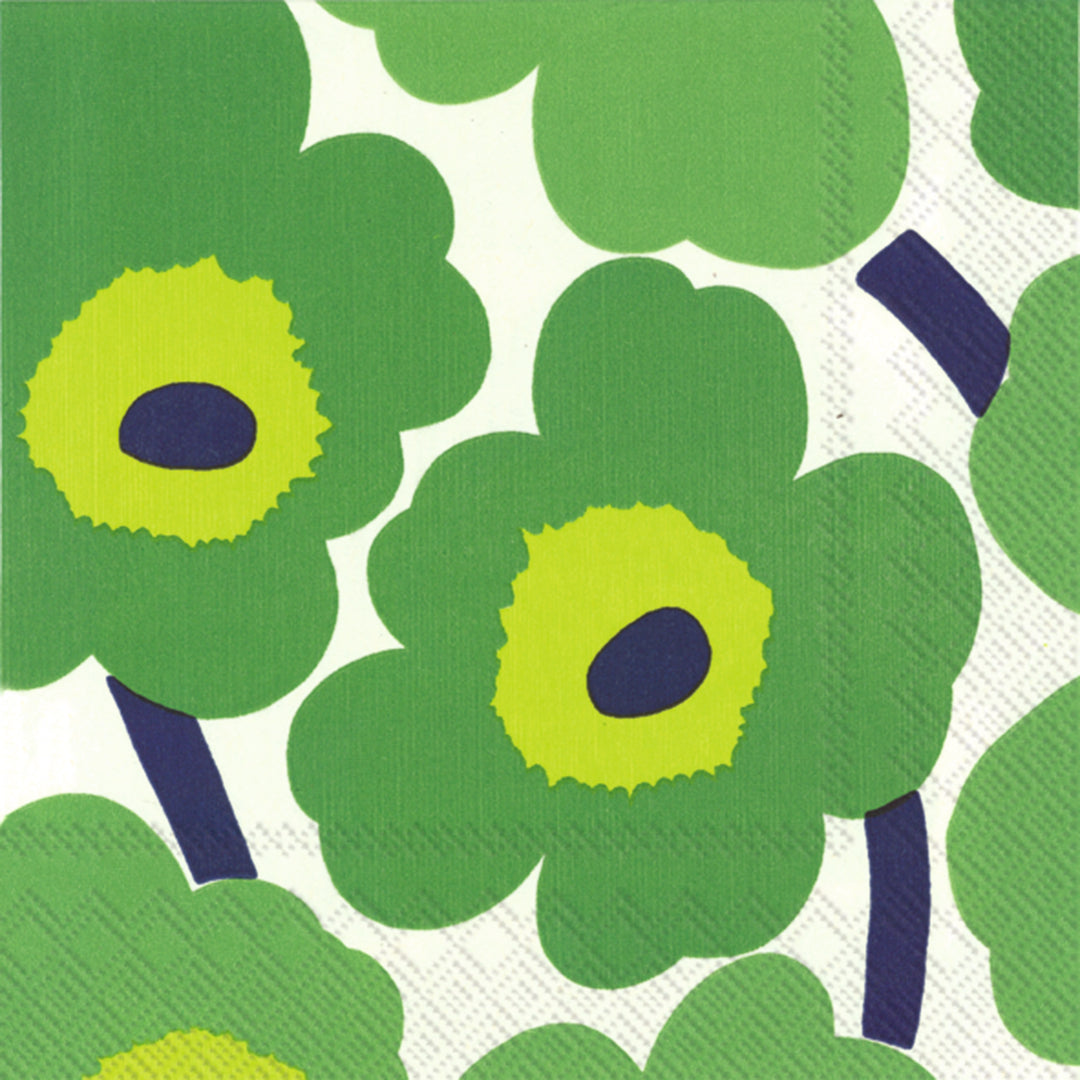 Unikko green Cocktail Napkin
