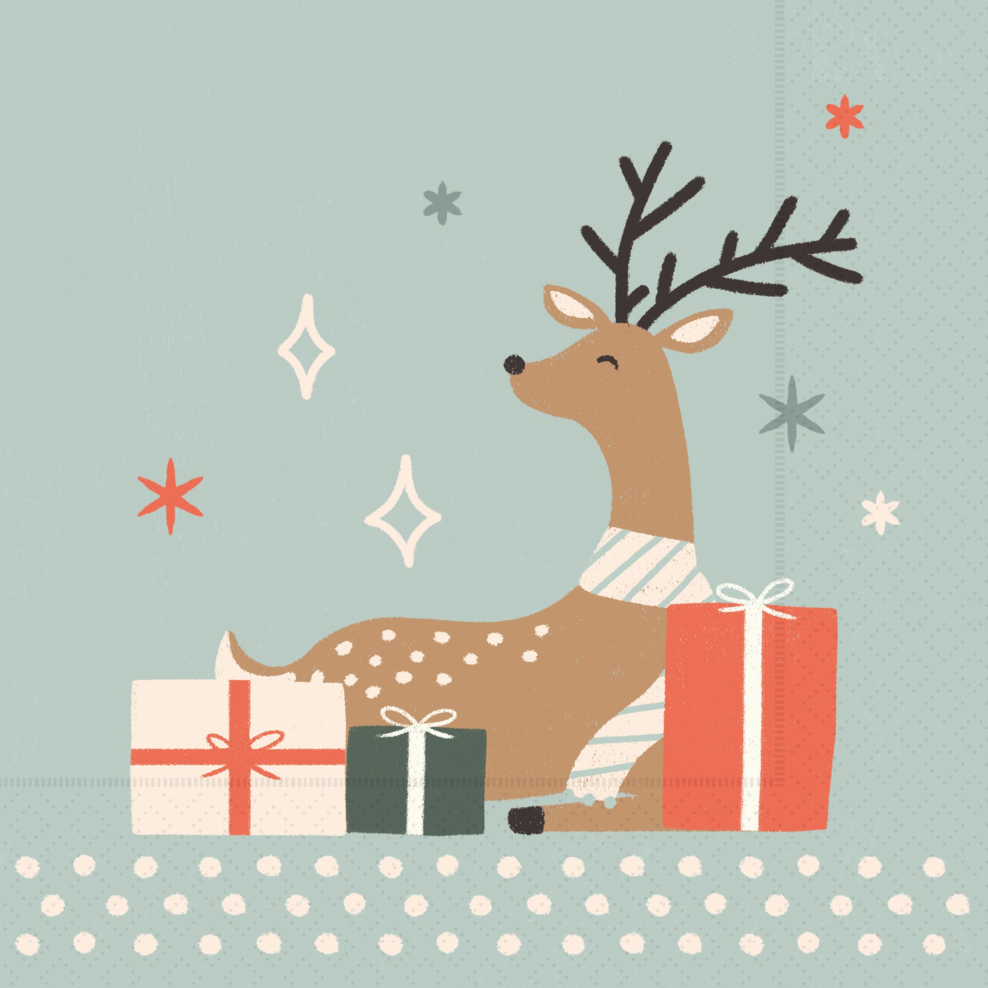 Dancing Deer Presents Lunch Napkin