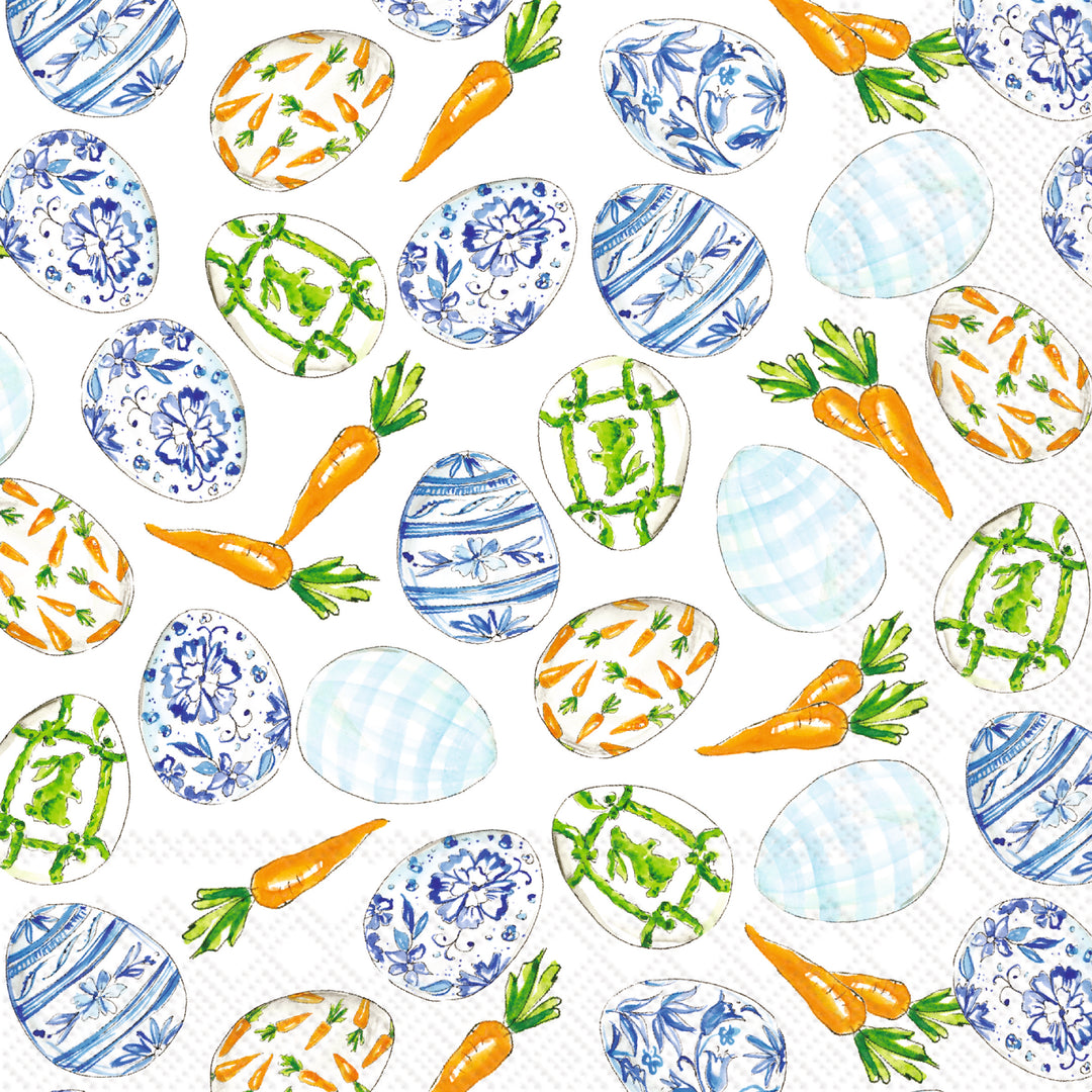 Blue Eggs and Carrots Lunch Napkin