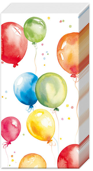 Birthday Balloons Pocket Tissue
