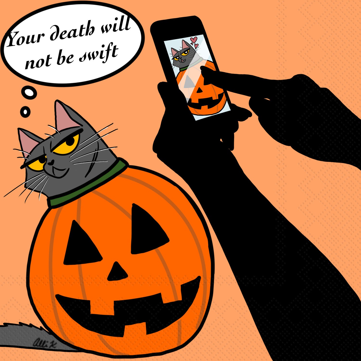 Great Snark Pumpkin Cocktail Napkin