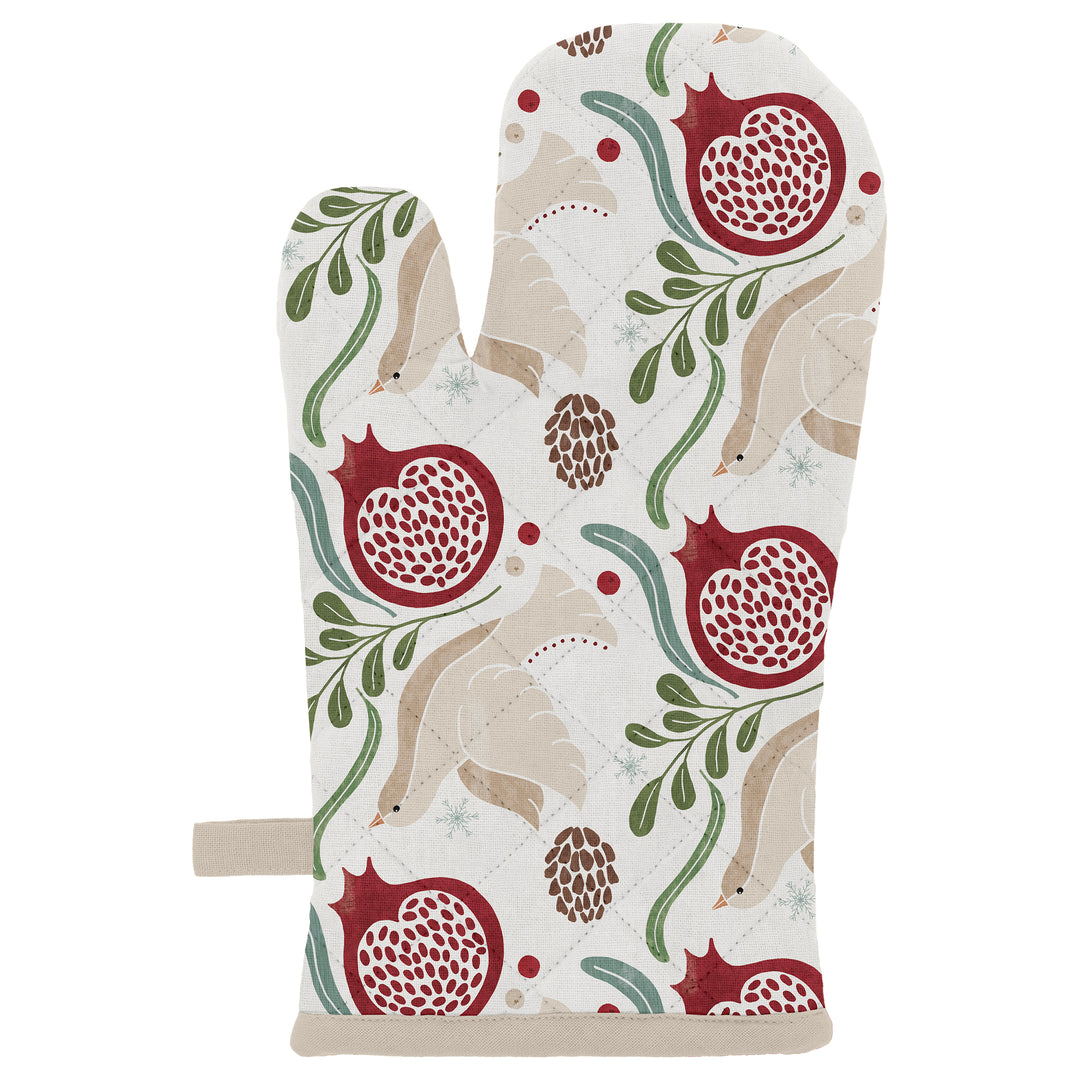 Winter Berry Oven Mitt and Pot Holder