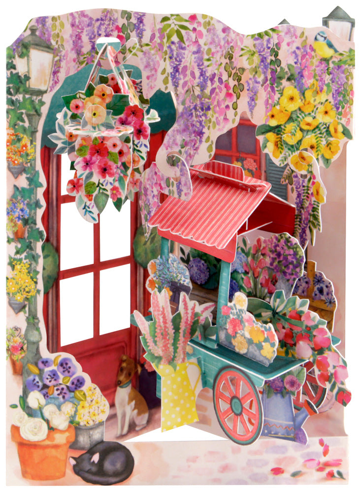 Florist and Flower Cart Swing Card