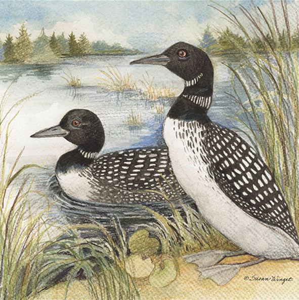 Loons Cocktail Napkin