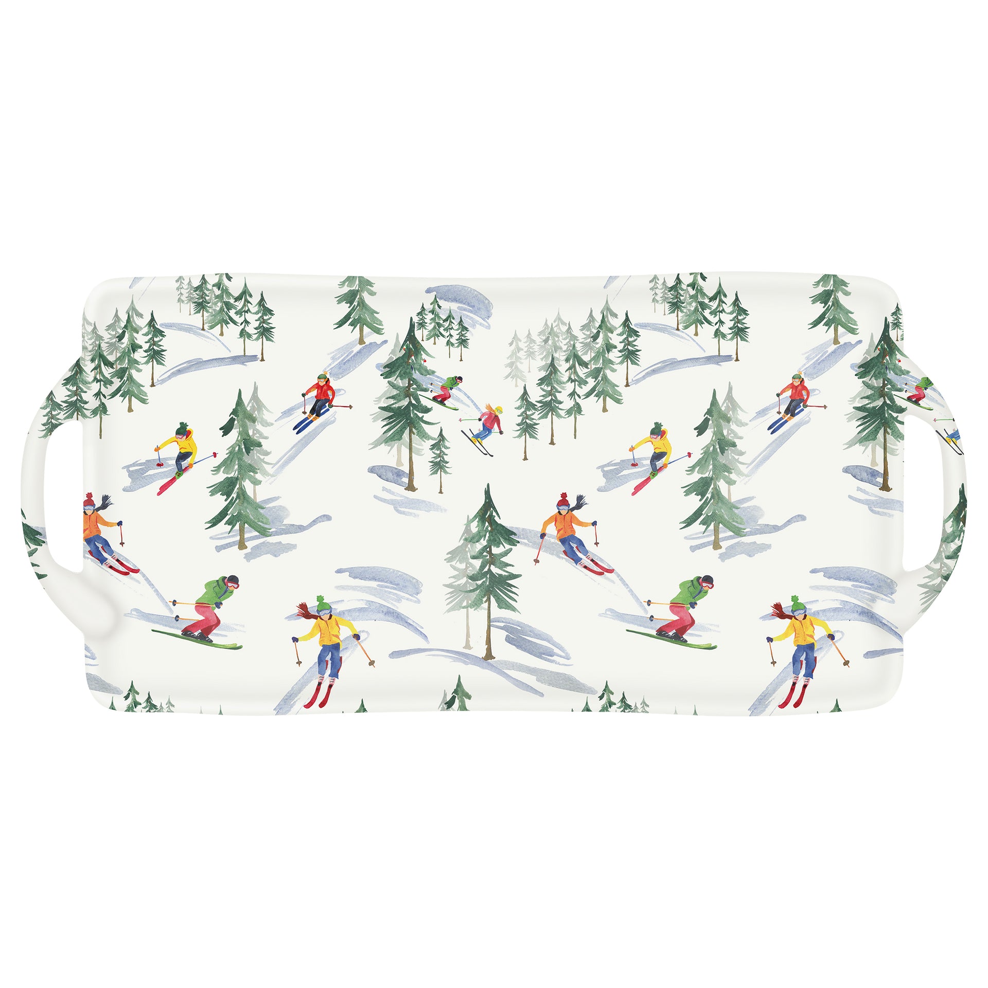 Down The Slope Melamine Tray Large
