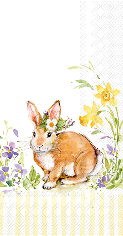 Lovely Bunny Guest Towel Yellow