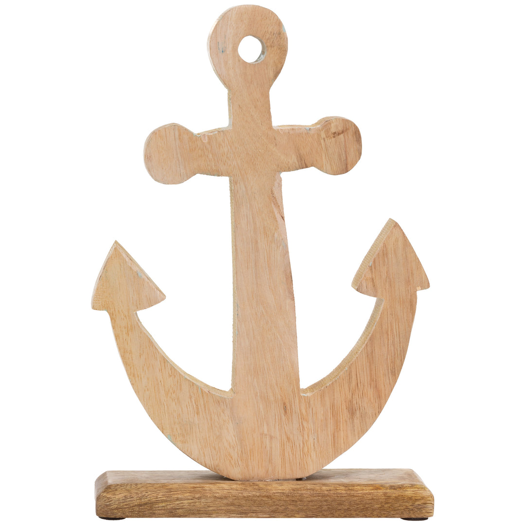 White and Navy Anchor Large
