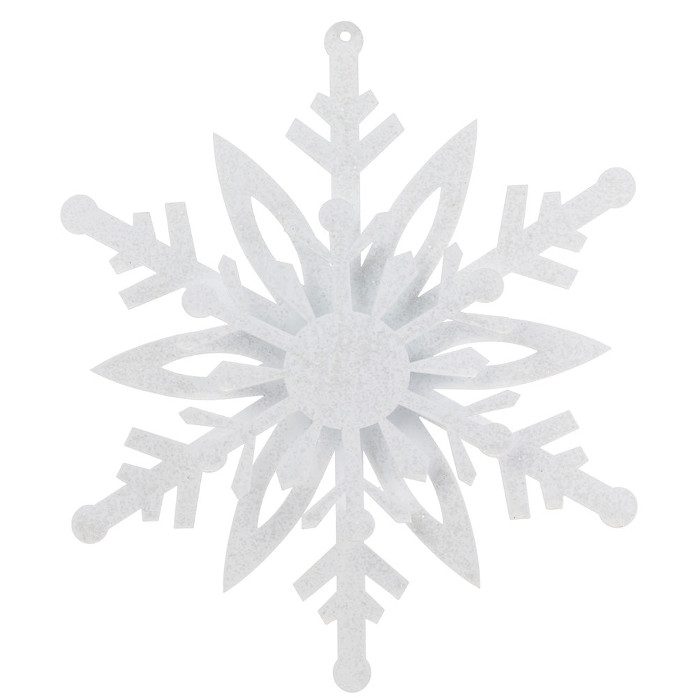 Sparkle Snowflake Ornaments (Set of 3)