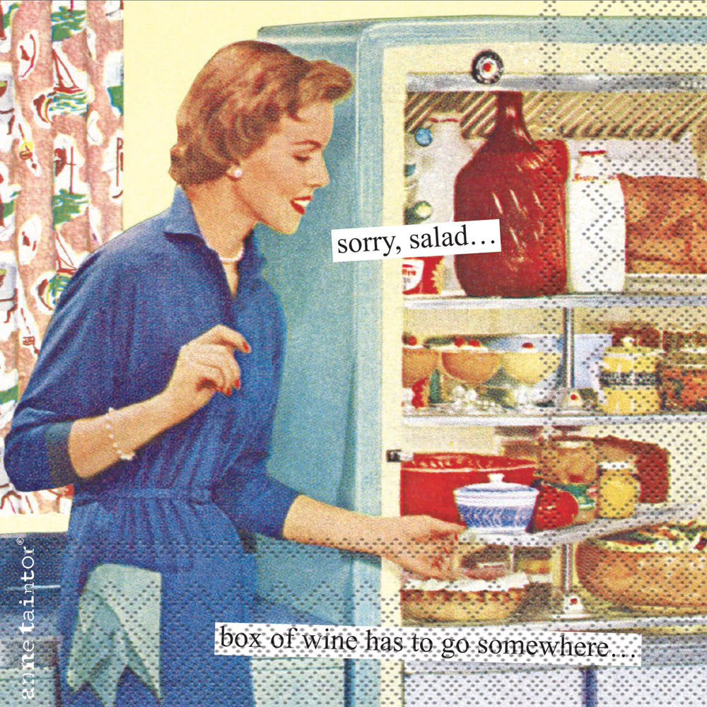 Box Of Wine Cocktail Napkin