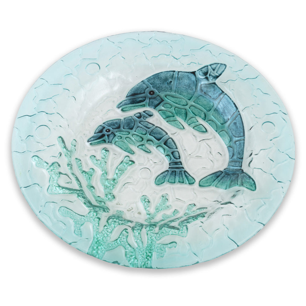 Dolphins Glass Plate