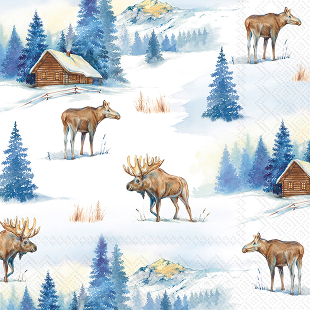 Elk Landscape Lunch Napkin