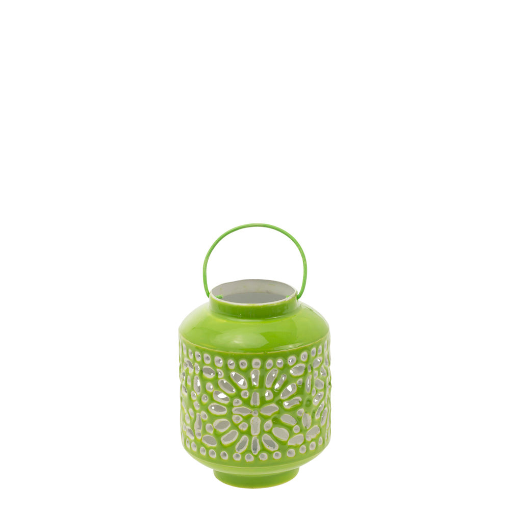 LIME METAL OUTDOOR LANTERN SM