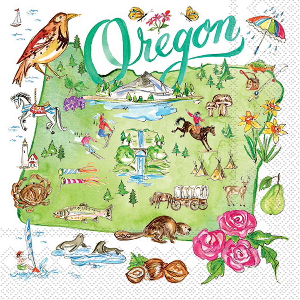 Oregon State Collection Cocktail Napkin