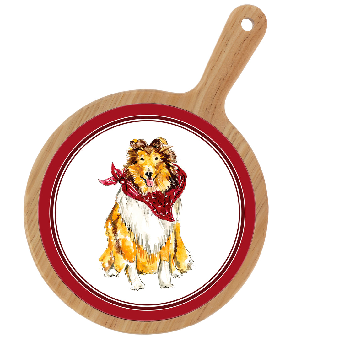 Maroon Collie Cheeseboard