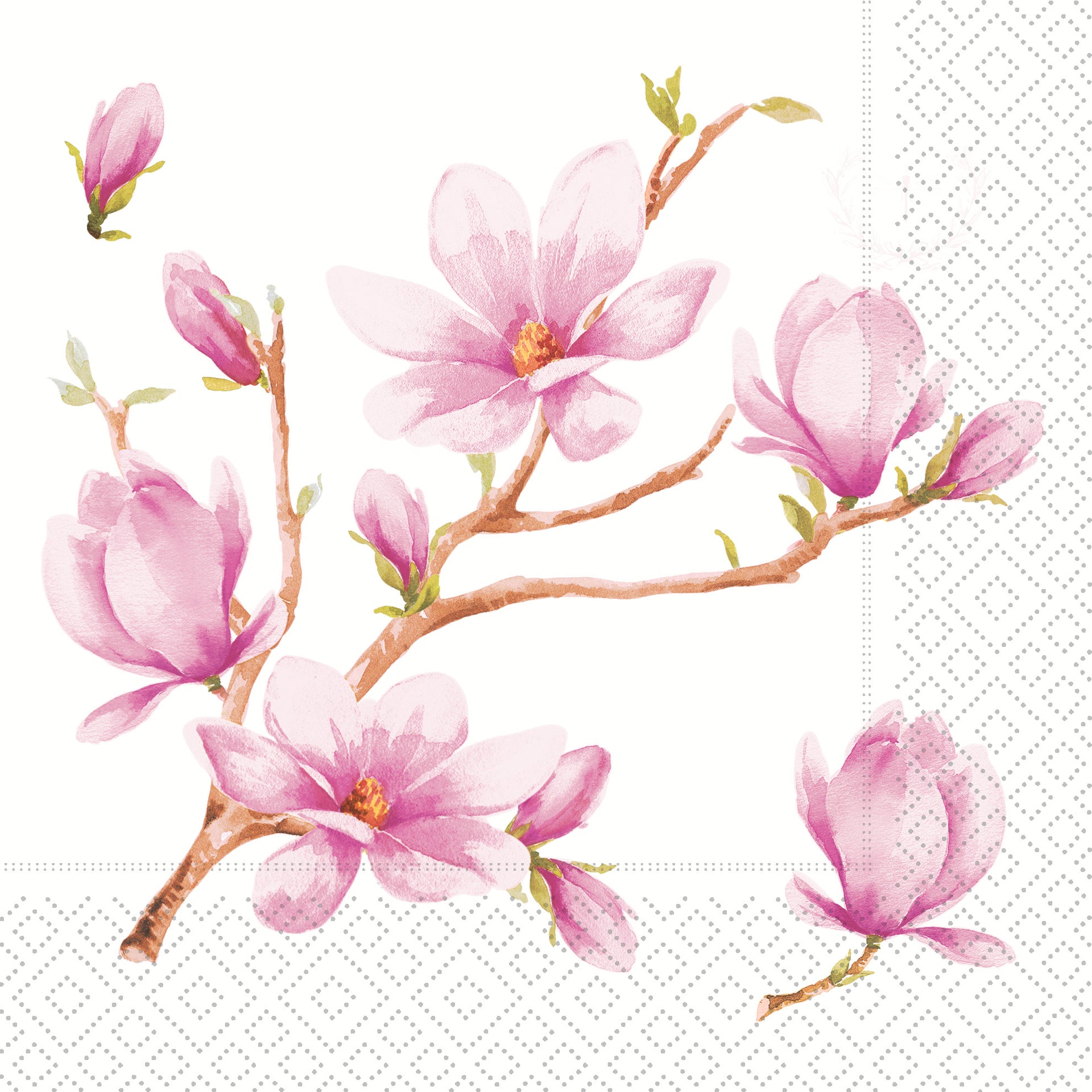 Pink Magnolia Lunch Napkin
