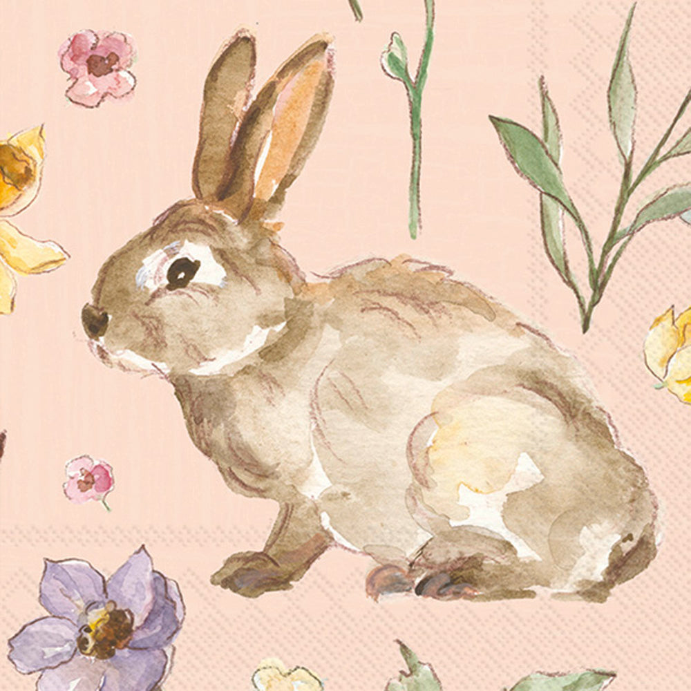 Soft Easter Bunnies Lunch Napkin