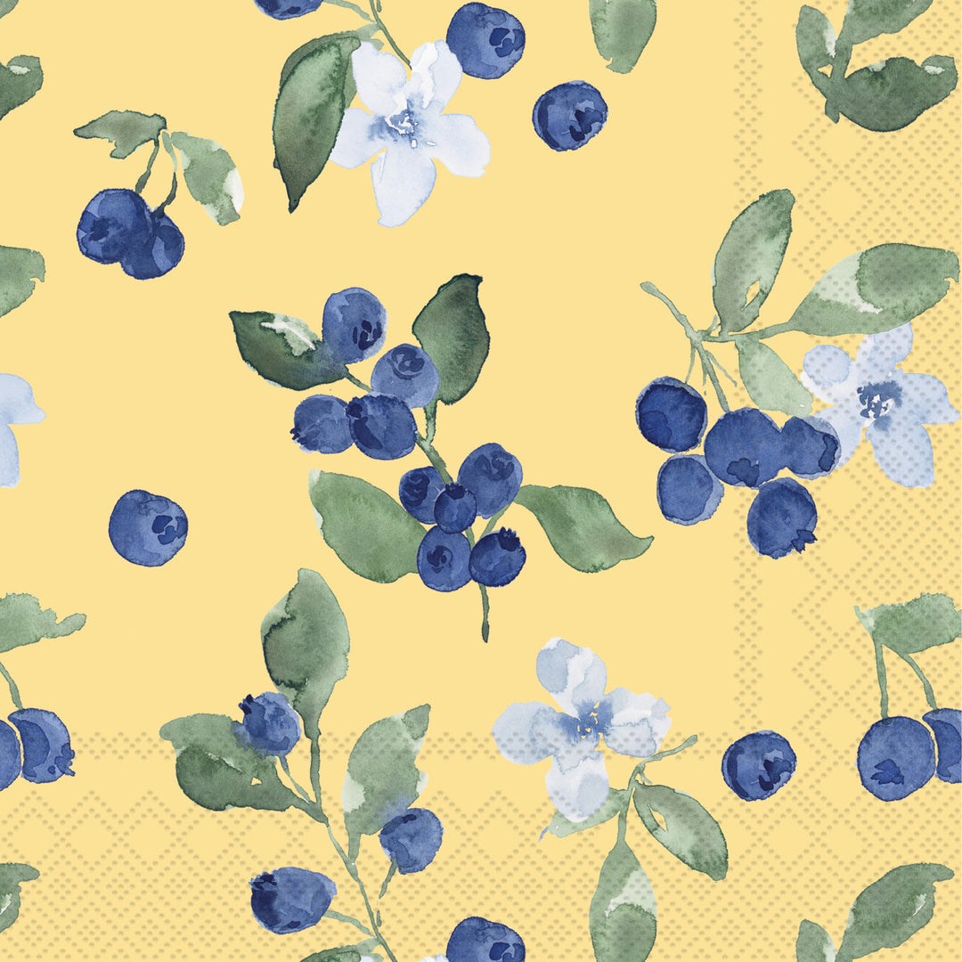 Blueberry Cocktail Napkin