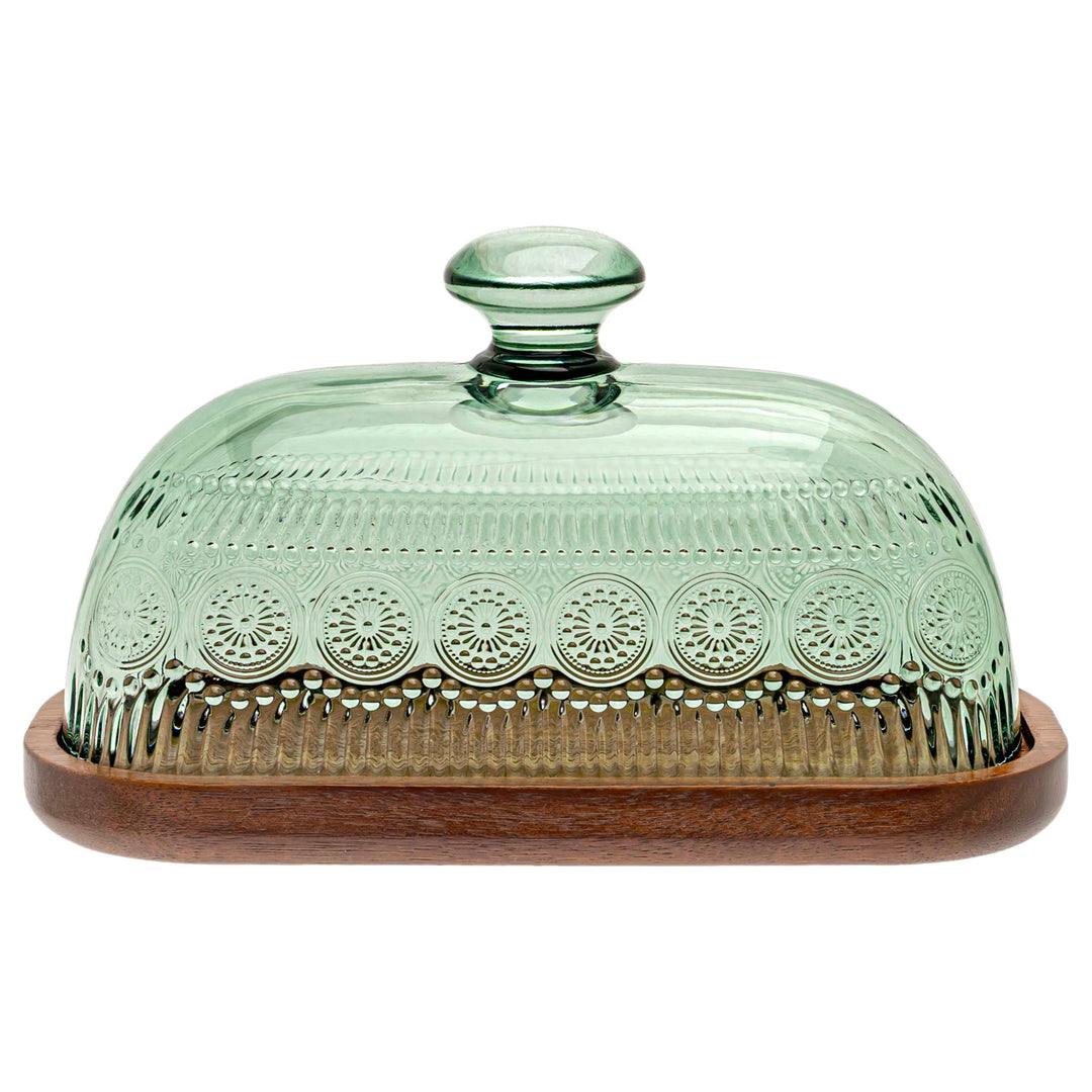 Sage Codi Glass Butter Dish