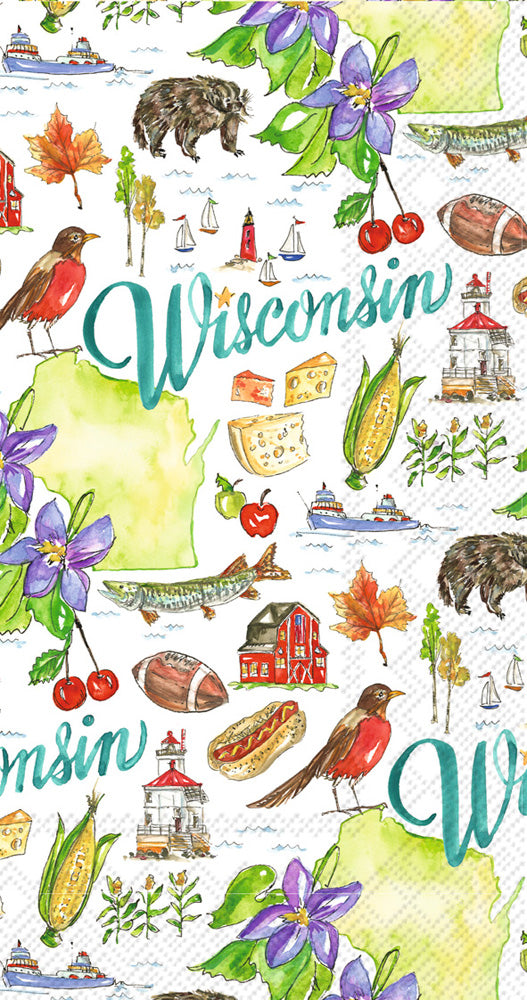 Wisconsin State Collection Guest Towel