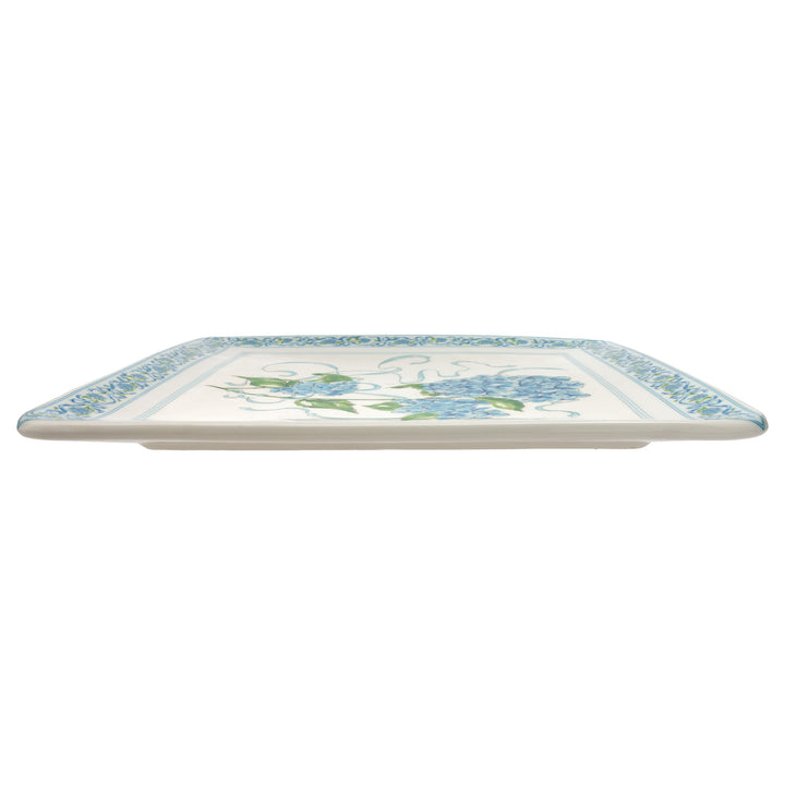 Blue Hydrangea Square Platter