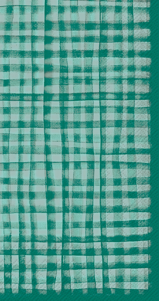 Gentle Square Guest Towel Peacock