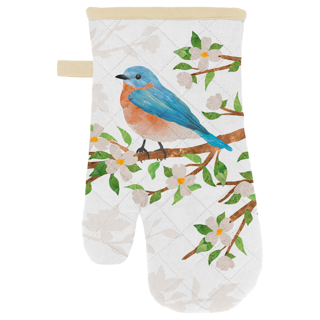 Birds Oven Mitt and Pot Holder Set