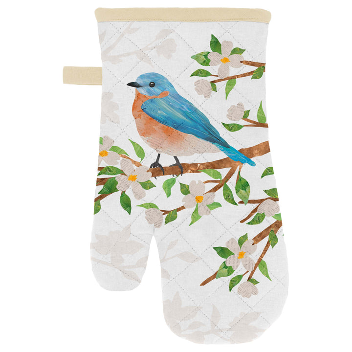Birds Oven Mitt and Pot Holder Set