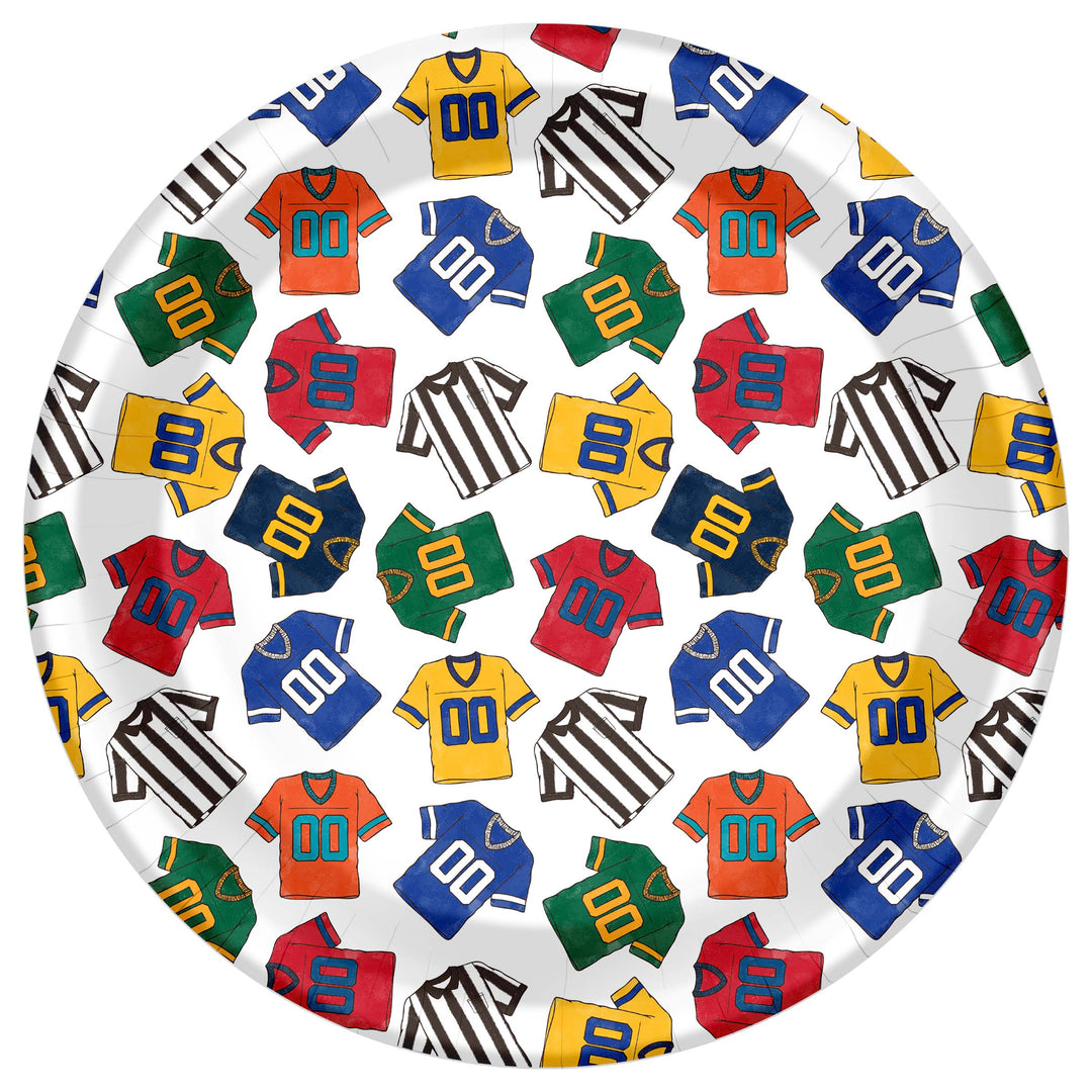 Game Day Jerseys Dinner Plate round