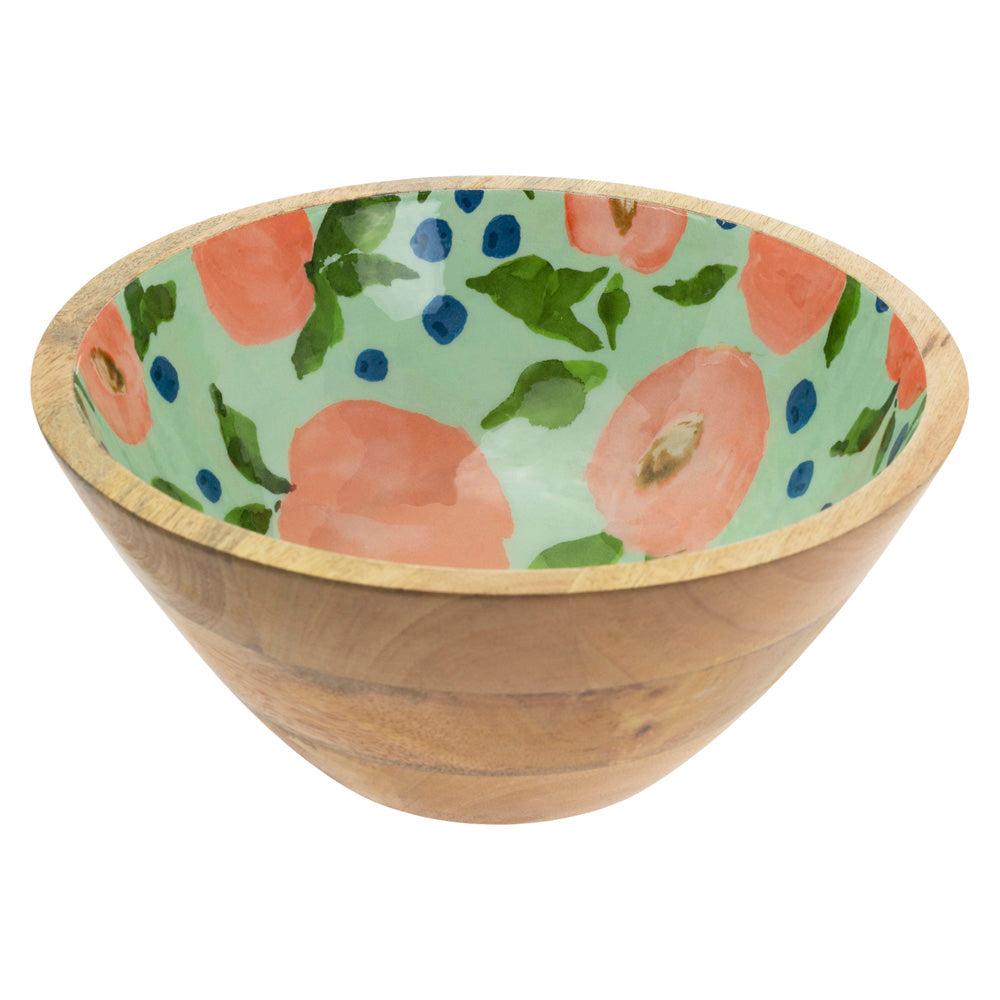 PEACHES WOOD BOWL