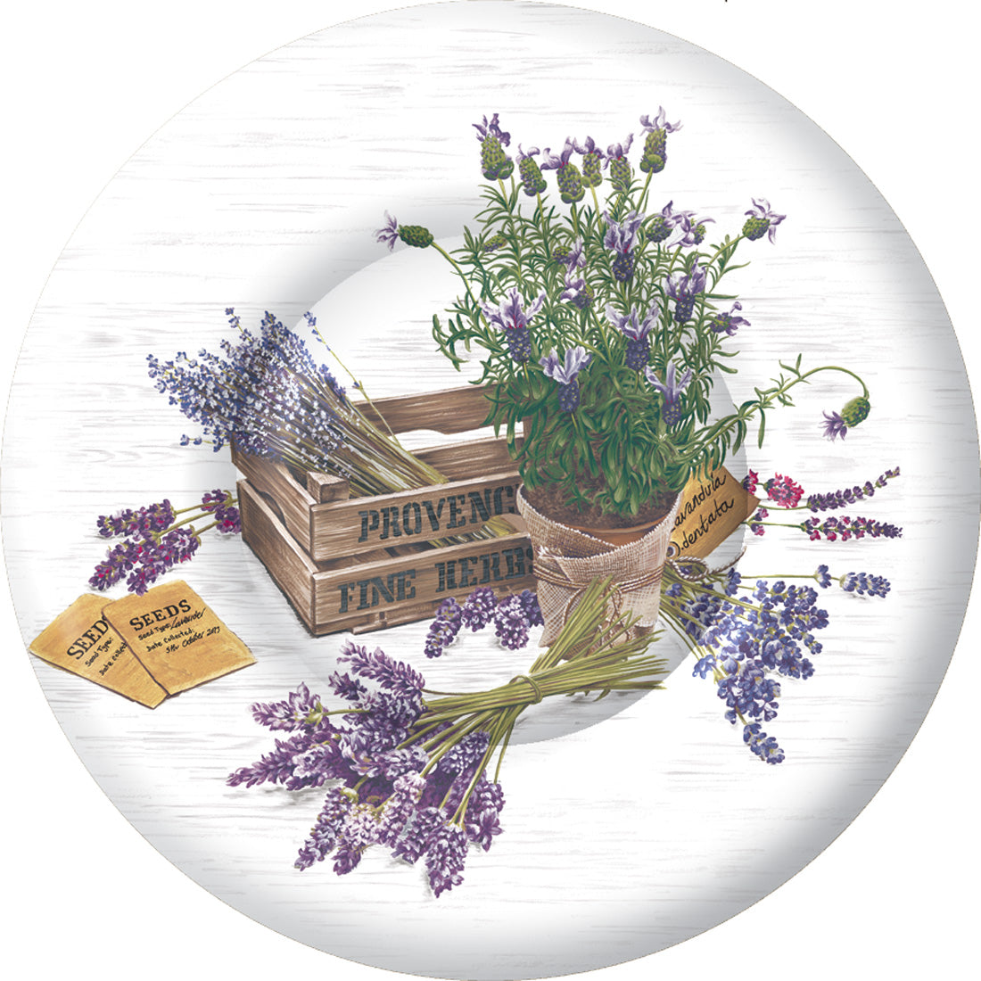 The Flavor Of Provence Round Dessert Plate