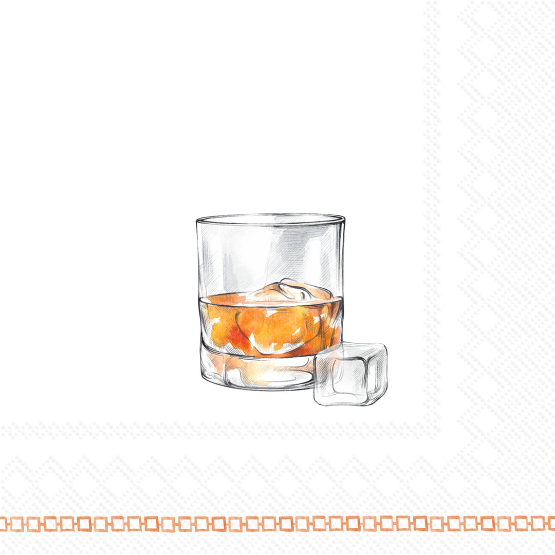 On The Rocks Cocktail Napkin