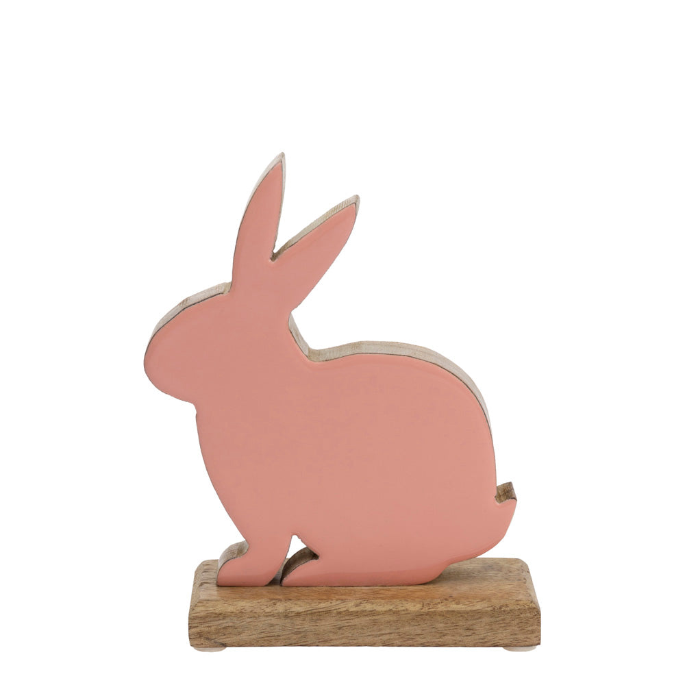 CORAL WOOD BUNNY SM