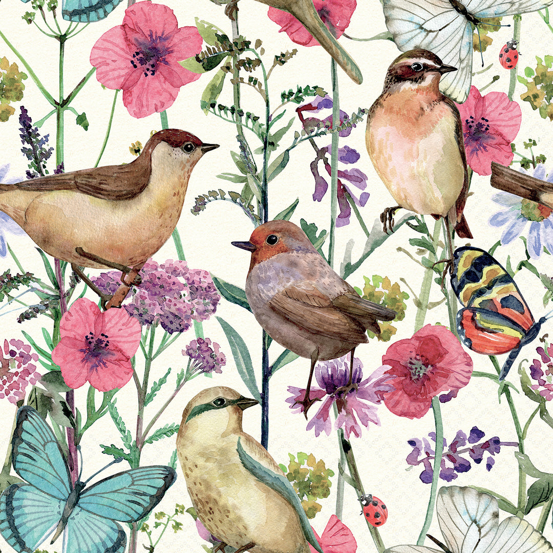 Birds In Spring Lunch Napkin